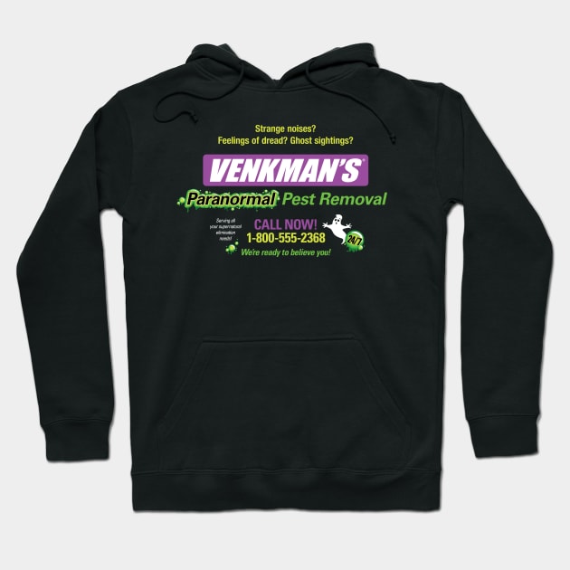 Venkmans Paranormal Pest Removal Hoodie by SaltyCult